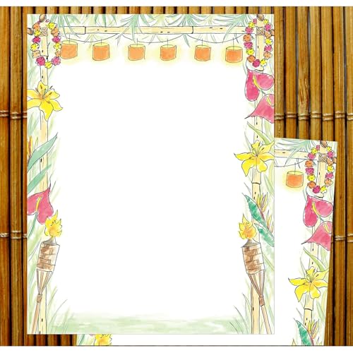 Great Papers! Luau Letterhead, 80 Count, 8.5"x11" (2014261) - Image 3