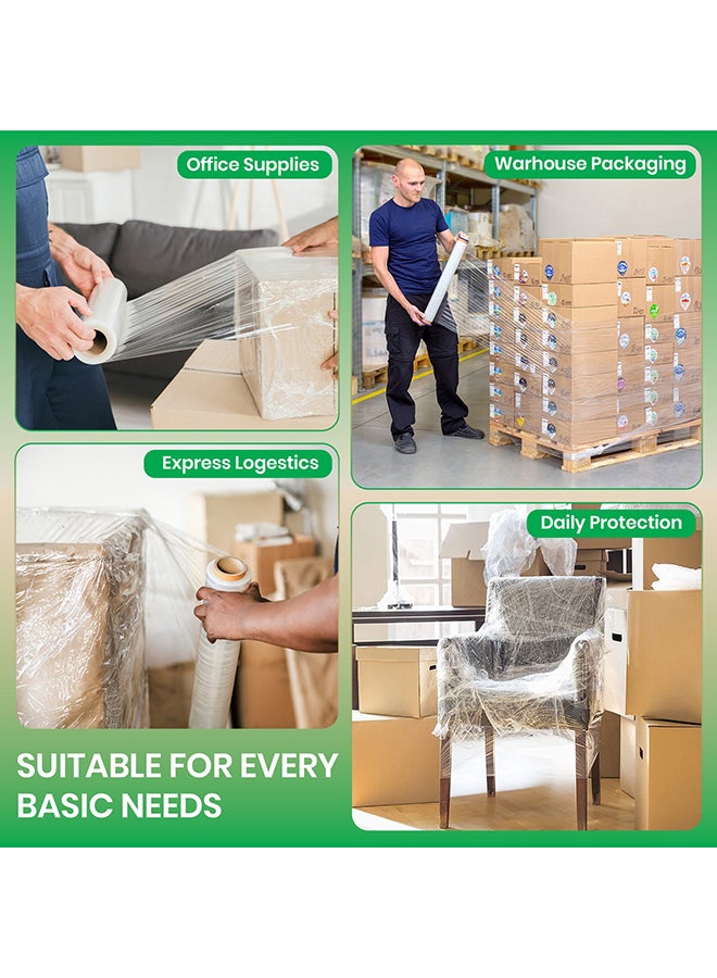 Packwell Stretch Film wrap 1.5 KG 1 roll Heavy Duty Plastic Shrink Wrap for Pallet Wrap, Packing, Moving and Packaging - Cling Wrap - Image 5