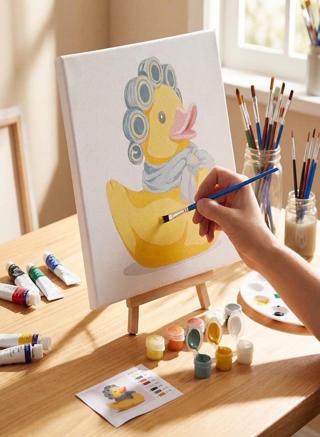 نيزيو مجموعة نيزيو للرسم بالأرقام (12 مجموعة) مع إطار للمبتدئين البالغين، لوحة قماشية للرسم بالأكريليك يمكنك صنعها بنفسك لحفلات الرسم، نشاط صفي، هدية عيد ميلاد، 8 × 8 بوصة (حيوان) - Image 5