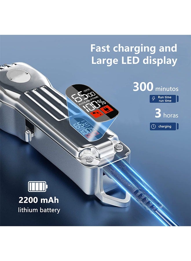 عام ماكينة تشذيب اللحية، ماكينة تشذيب الشعر للرجال متعددة الوظائف، ماكينة تشذيب كهربائية للرجال، مناسبة للشارب والجسم والأنف والأذن، ماكينة تشذيب الوجه قابلة لإعادة الشحن، ماكينة تشذيب دقيقة مقاومة للماء، - Image 2