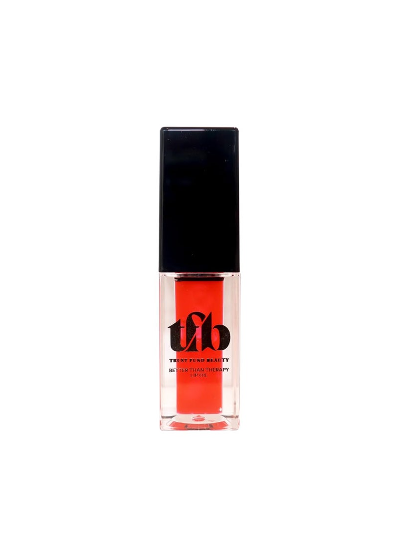 Trust Fund Beauty - Trust Fund Beauty  Better Than Therapy  Tinted Lip Oil  Pomegranate Flavor Sheer Tint Softening Moisturizing 4g 014 fl oz Vegan CrueltyFree Nontoxic - Image 1