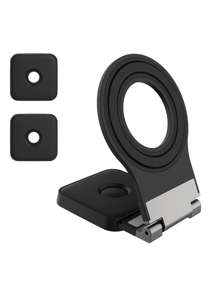 SOLARAE Detachable Mag safe Car Mount for Tesla Model 3/X/Y/S Mag safe Wall Mount for iPhone 14 13 12 Pro/Pro Max Adjustable Magnetic Phone Holder for Car Wall Desk and Laptop with 2 Base Black - Image 1