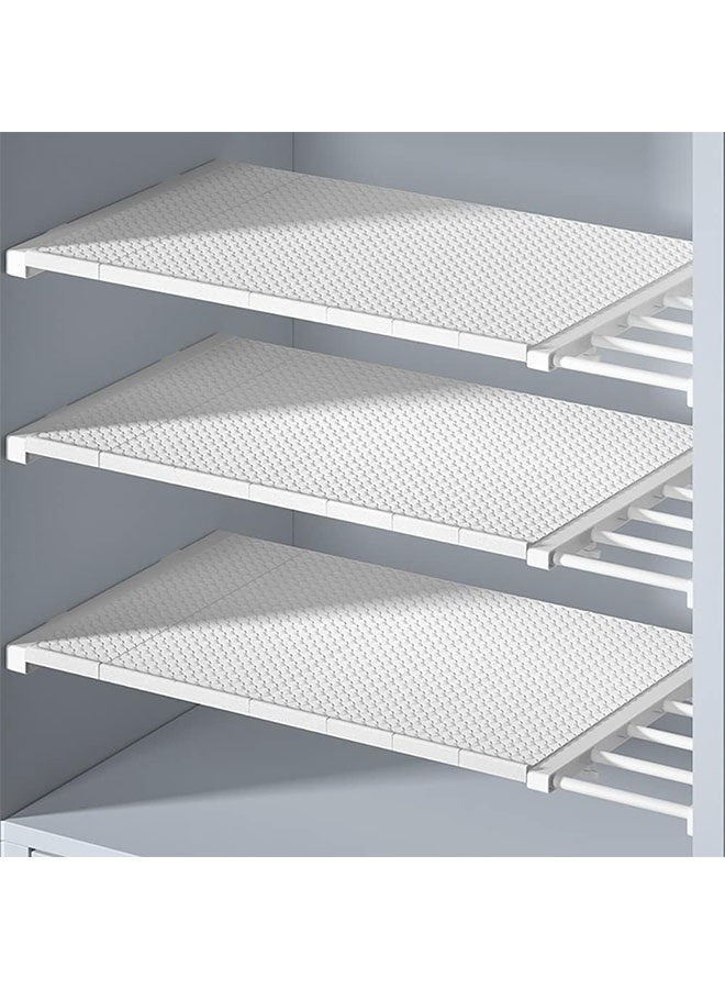 ليدين رف خزانة ملابس قابل للتعديل مع قضيب - فاصل رفوف قابل للتوسيع 72-120 سم (عرض 23 سم) لتخزين الخزانة ومنظم الأحذية (قطعة واحدة) - Image 2