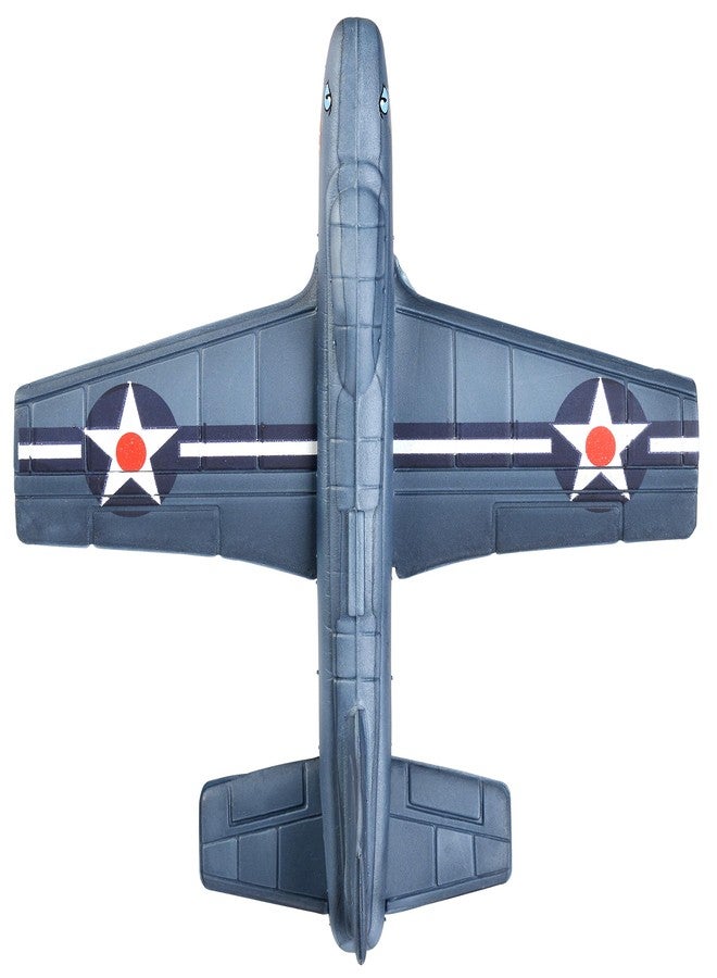 Aeromax Aerobatic Foam Flyer Shark Bite Edition Airplane, Grey/Silver - Image 2