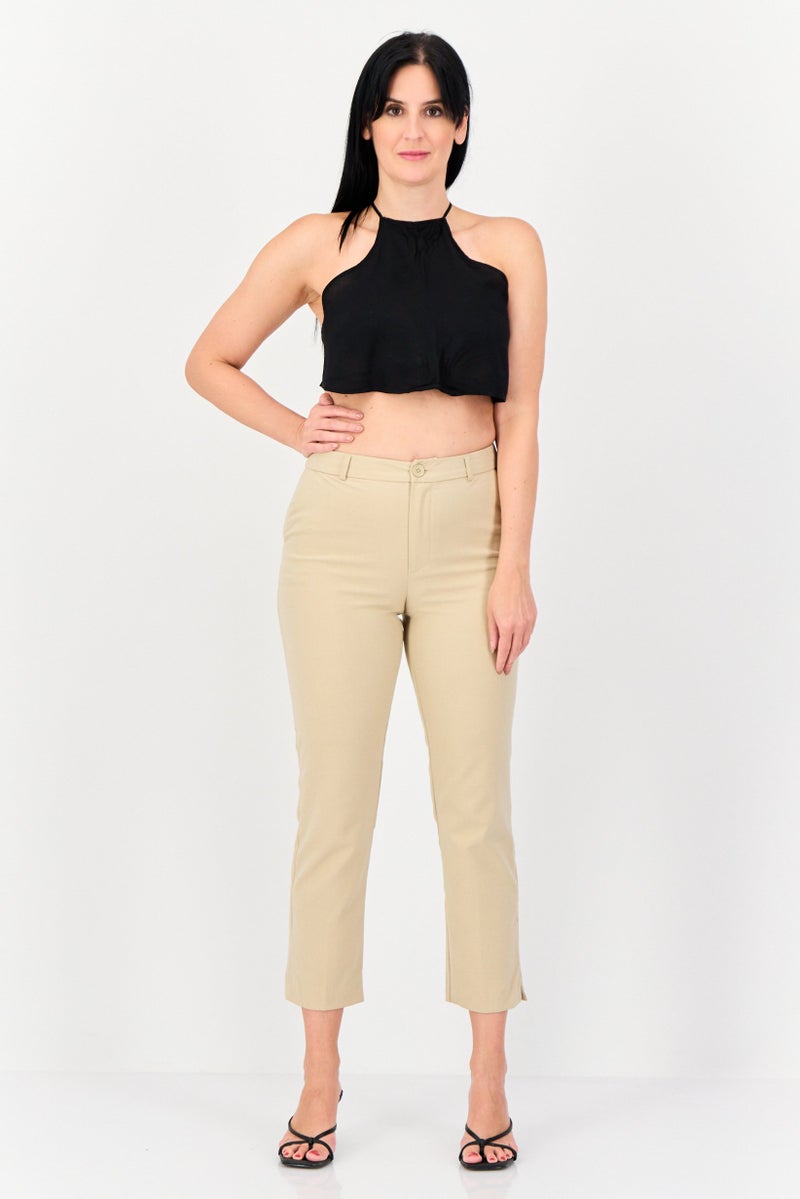 Cropp بلوزة نسائية بدون أكمام بحمالة عنق، سوداء - Image 2