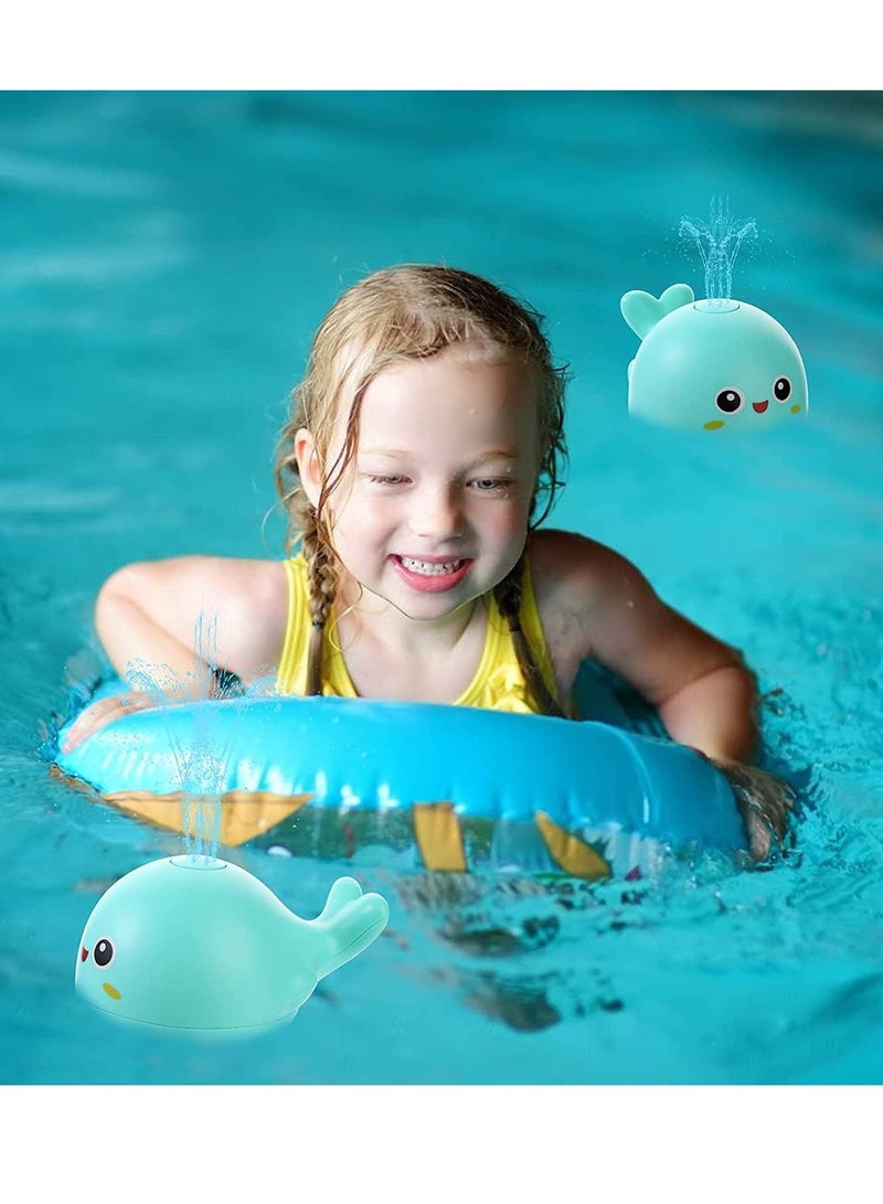 Baby Bath Toys Baby Toys Whale Light Up Bath Toys, Sprinkler Bathtub Toys for Toddlers Infant Kids Boys Girls, Spray Water Bath Toy, Pool Bathroom Baby Toy - Image 2