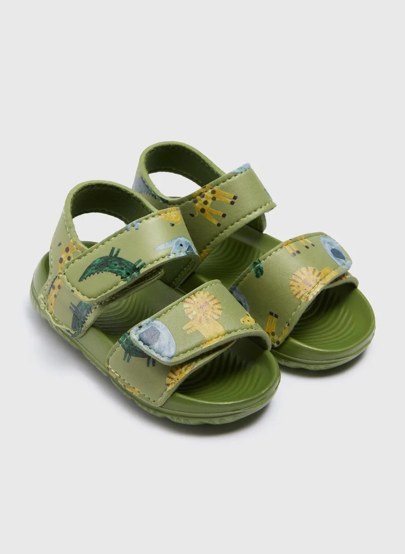 Matalan Boys Khaki Safari Sandals