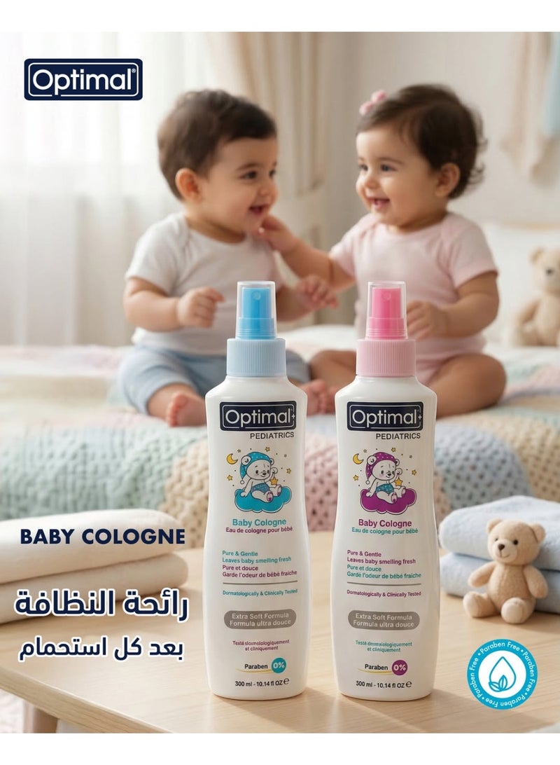 Optimal Baby Cologne Blue – Gentle Fresh Scent, Dermatologically Tested, Paraben-Free (300ml) - Image 3