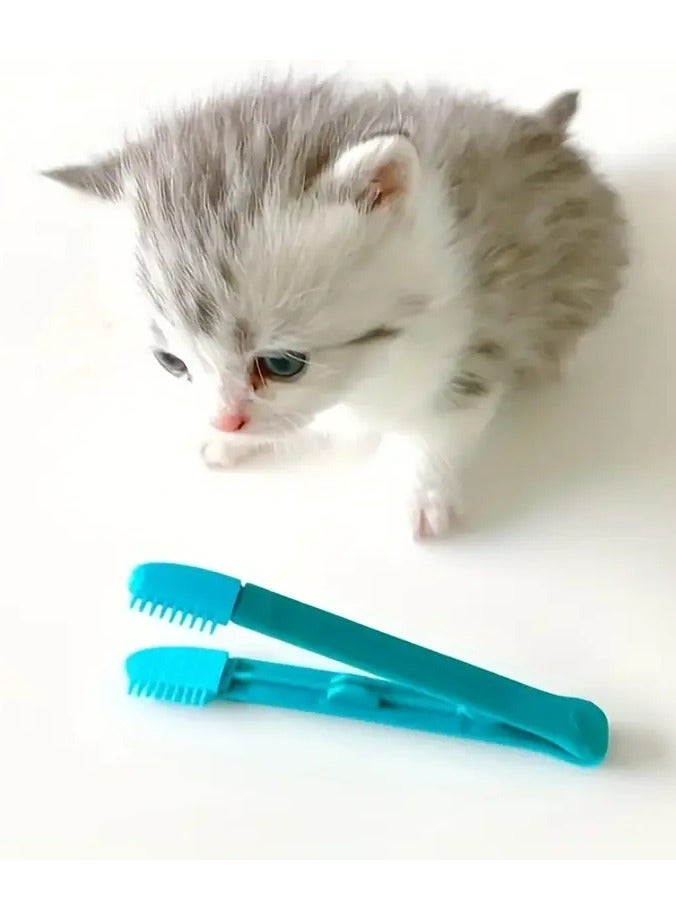 جلوسكي Cat دموع بقعة فرشاة، الحيوانات الأليفة عيون مشط فرشاة الحيوانات الأليفة تنظيف العين مقاطعة للكلب والقطة - Image 2