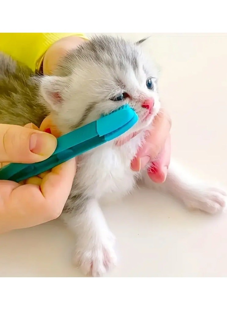 جلوسكي Cat دموع بقعة فرشاة، الحيوانات الأليفة عيون مشط فرشاة الحيوانات الأليفة تنظيف العين مقاطعة للكلب والقطة - Image 5