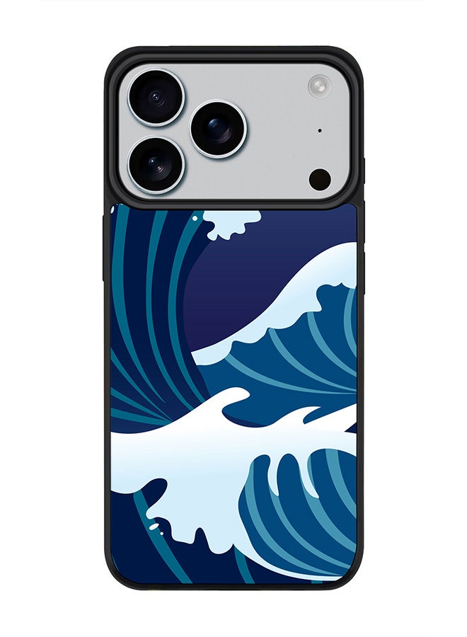 Stylizedd iPhone 17 Pro Case, [Compatible with MagSafe] Slim Magnetic cover Phone Case iPhone 17 Pro -Japanese Sea - Image 1