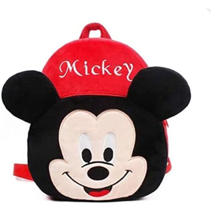 Mickey Plush Backpack Cartoon Mouse Kindergarten Children Schoolbag Kids Backpack Plush Toys Gift - Image 1