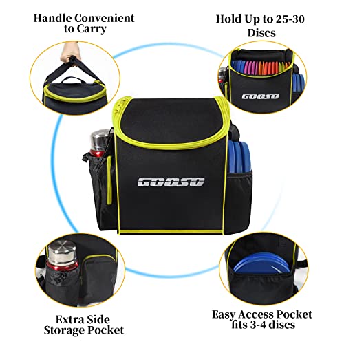 GOOSO Disc Golf Set with Bag - 12 PCS Flying Disc Golf Discs for Beginner with Putter, Midrange, Driver | Portable Disc Golf Backpack Holds 28+ Discs Free Stand Bag Design for Convenient Use - Image 4