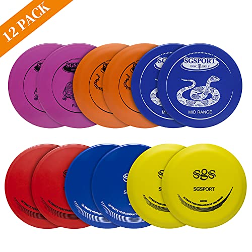 GOOSO Disc Golf Set with Bag - 12 PCS Flying Disc Golf Discs for Beginner with Putter, Midrange, Driver | Portable Disc Golf Backpack Holds 28+ Discs Free Stand Bag Design for Convenient Use - Image 3