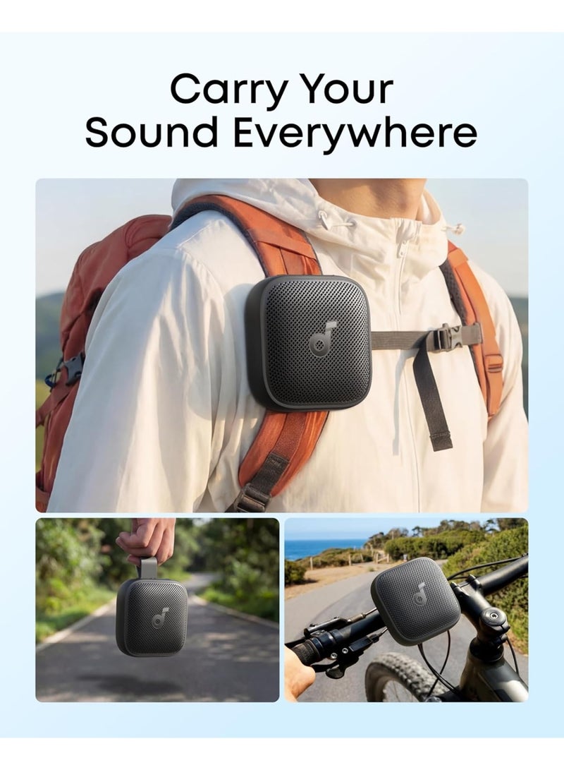 Soundcore Boom Go 3i Portable Bluetooth Speaker by Anker, 24H Playtime, 15W Punchy Sound, Emergency Power Bank, Powerful BassUp 2.0, Bluetooth 6.0, IP68 Waterproof for Hiking/Cycling/Camping Black - Image 4