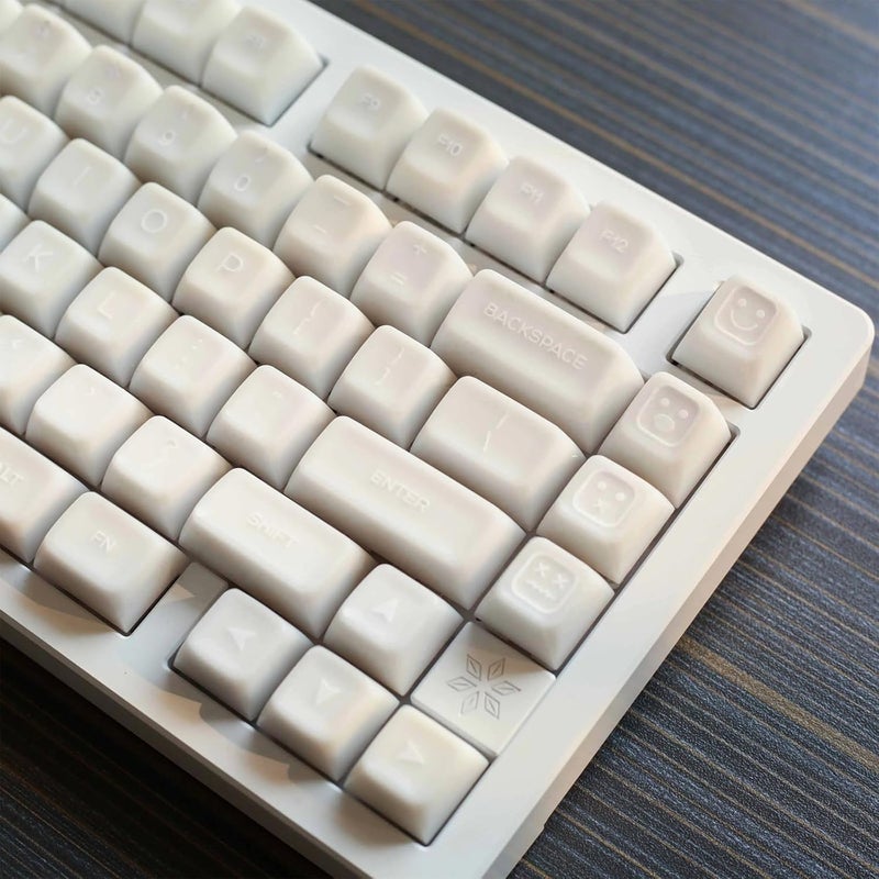 Sumgsn 142 Keys White Jade Keycaps Doubleshot SA Keycap Set Fit for 61/64/87/104/108 Cherry Mx Switches Mechanical Keyboard - Image 1