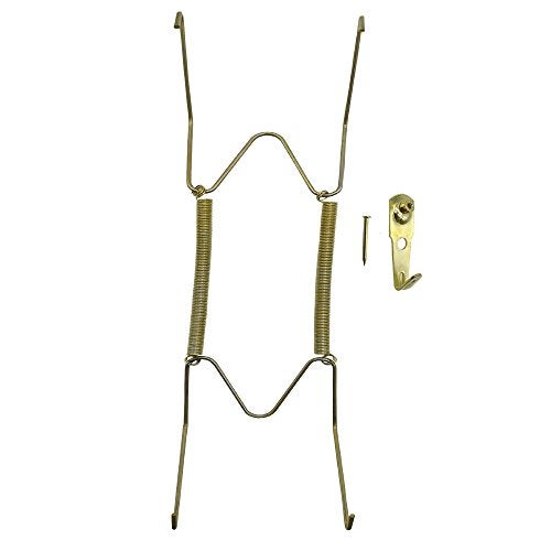 Xinlinke Plate Hangers for The Wall 8 inch Decorative Dish Display Tray Holder with Installation Hooks 5 Pack - Image 2