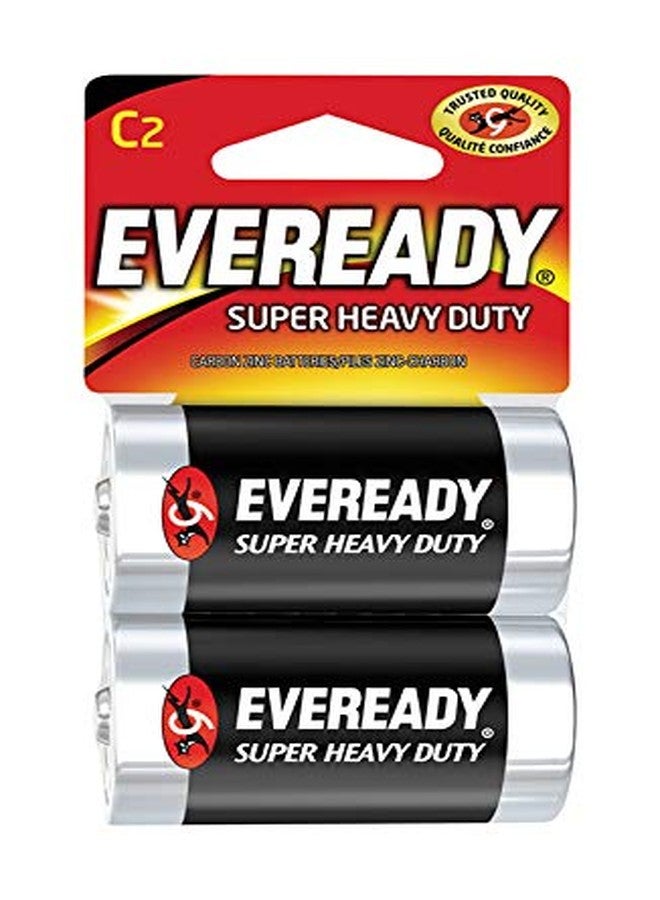 Eveready Super Heavy Duty C Zinc Carbon Batteries 2 pk Carded - Image 1