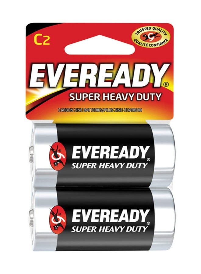 Eveready Super Heavy Duty C Zinc Carbon Batteries 2 pk Carded - Image 2