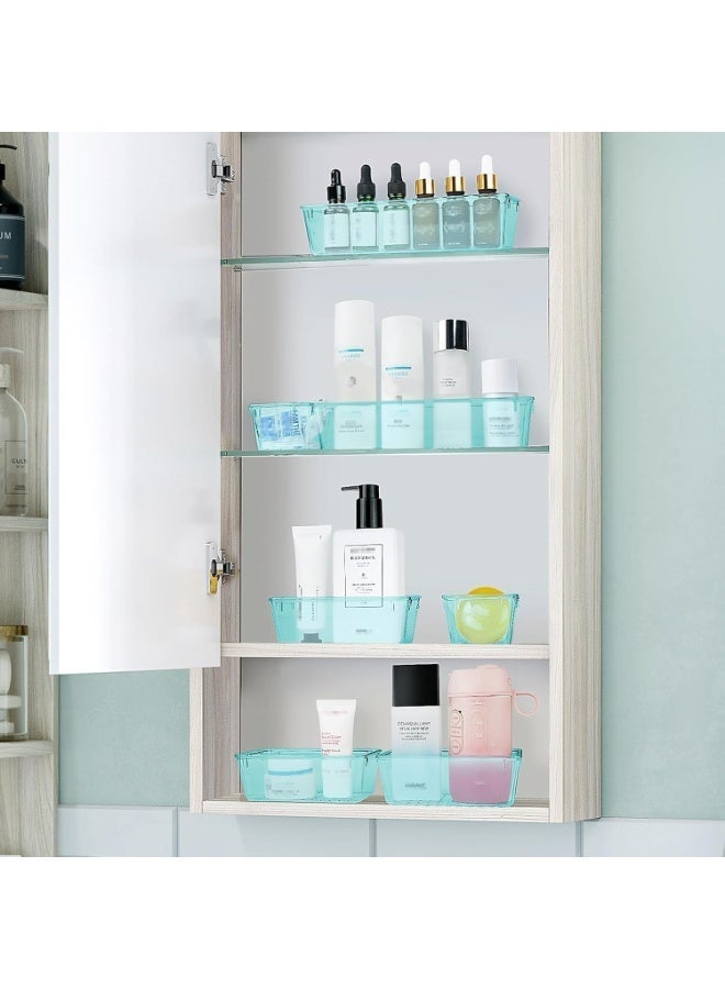 Set of 25 plastic drawer organizers, multi-size, organize drawers in bathroom, makeup, jewelry, kitchen and office (imported) - Image 3