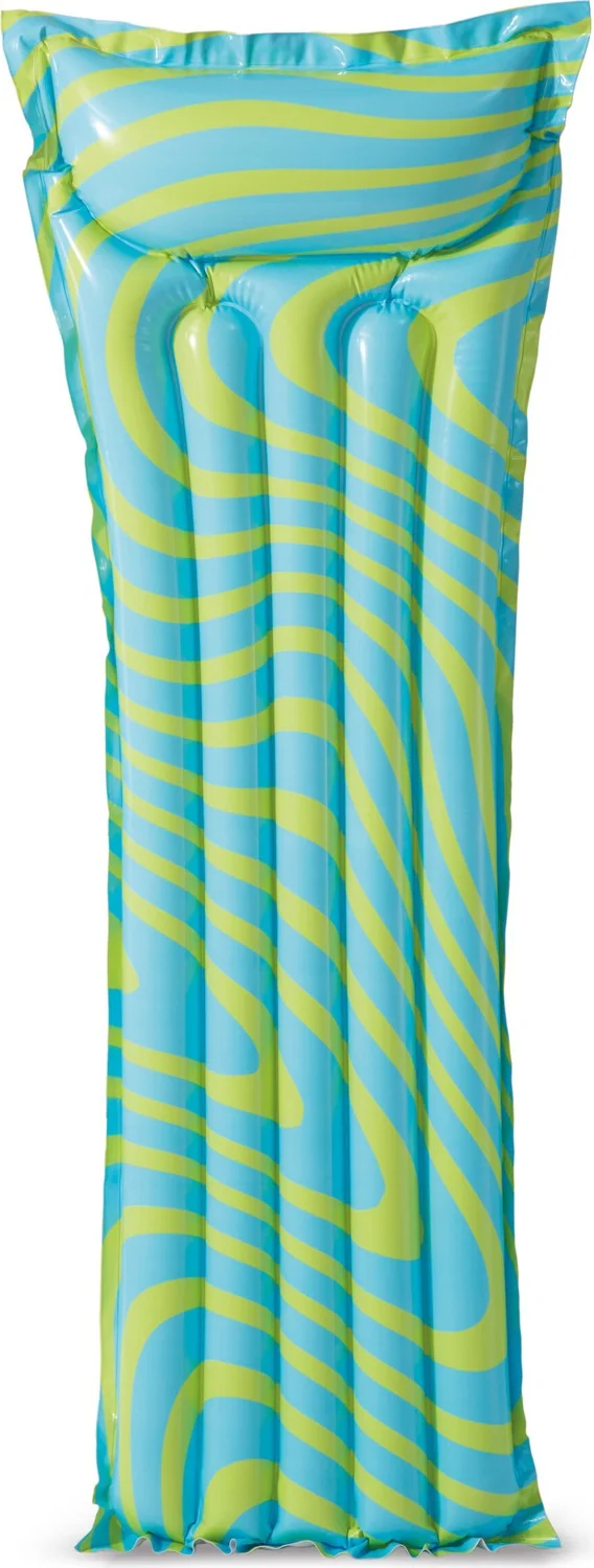 INTEX Wave Patterned Sea Bed - Razzle Dazzle Inflatable Sea Bed - Inflatable Bed - Sea Bed 183X69 Cm.