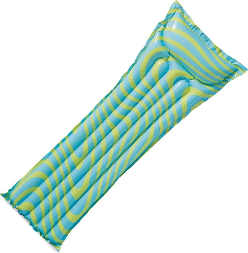 INTEX Wave Patterned Sea Bed - Razzle Dazzle Inflatable Sea Bed - Inflatable Bed - Sea Bed 183X69 Cm.