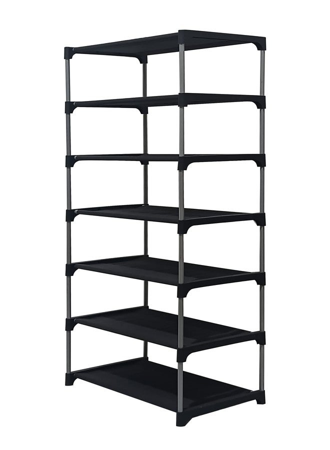 SANAMSTORE 6 Layer Collapsible Fabric Wardrobe Organizer for Clothes (DIY-Grey, Metal) - Image 5