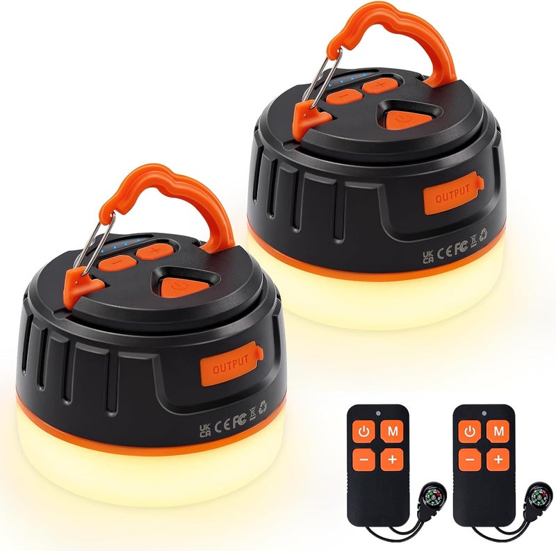 Sinvitron LED Camping Lantern Rechargeable with Remote Control - 1000LM 150H Runtime Tent Light, 5200mAh Water-Resistant Emergency Light for Hurricane Power Outages, Hiking Home - Image 1