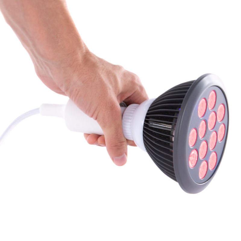 hooga Red Light Therapy Bulb, 660nm & 850nm Red & Near Infrared Light, 12 Dual-Chip LEDs, Targeted Light Bulb with Base & Braided Power Cord for Home Wellness Routine, HG24 - Image 3