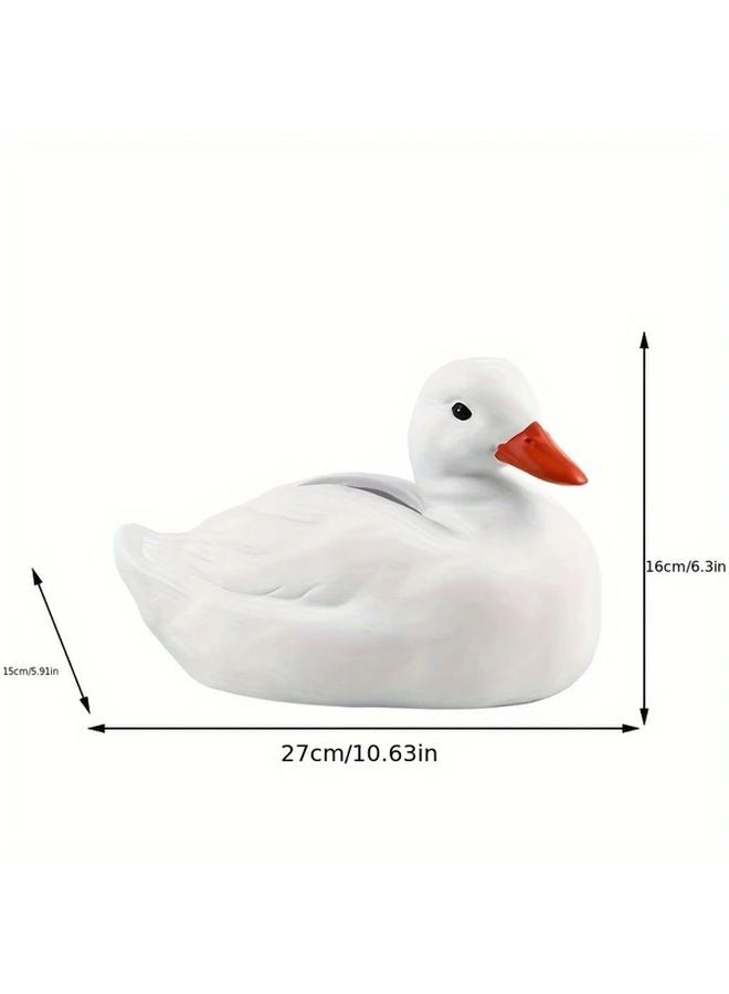 Duck Resin Tissue Box Holder 1pc Decorative Organizer For Bathroom Kitchen Office - Image 4