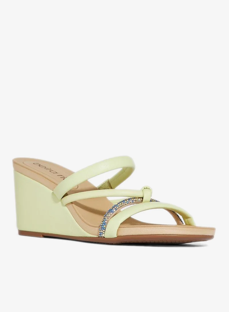 Beira Rio Mint Wedge Sandals for Women – Stylish Wedge Heel Sandals for Girls & Daily Wear for Women | Best Price UAE