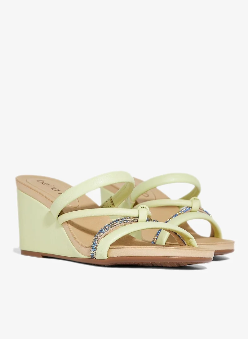 Beira Rio Mint Wedge Sandals for Women – Stylish Wedge Heel Sandals for Girls & Daily Wear for Women | Best Price UAE