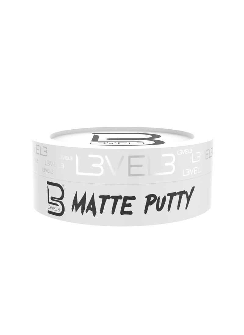 L3 L3 Level 3 Matte Putty - Grooming Hair Product for Women and Men - Hair Texturizing Putty with Matte Finish (5 Oz) 