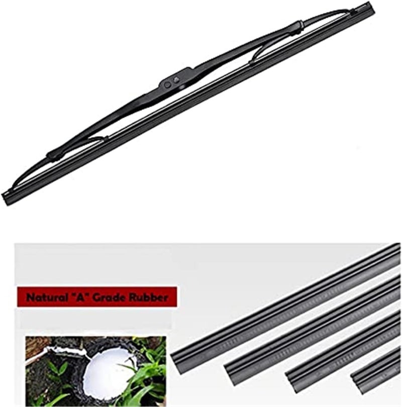 QASULER Front and Rear Wiper Blades Set for Dodge Caliber (2006-2012) - Image 3