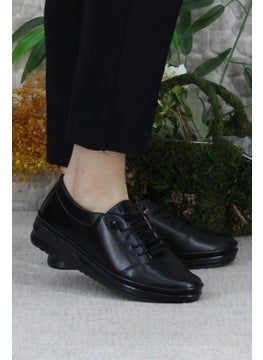 Fort Safir 1212 Black Orthopedic Mother Shoes Classic Shoes Women's Casual Shoes  - Image 1