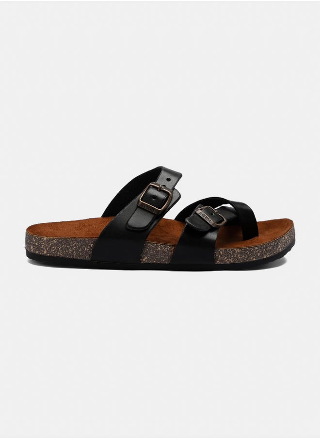 Stylish men's slippers with a comfortable and modern design made of natural leather - medical non-slip sole - available in various colors and sizes