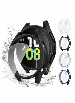 KASTWAVE KASTWAVE for Samsung Galaxy Watch 5 4 Screen Protector and Case 44mm Anti Fog Tempered Glass Protective Film Hard PC Bumper Face Cover Set  - Image 1