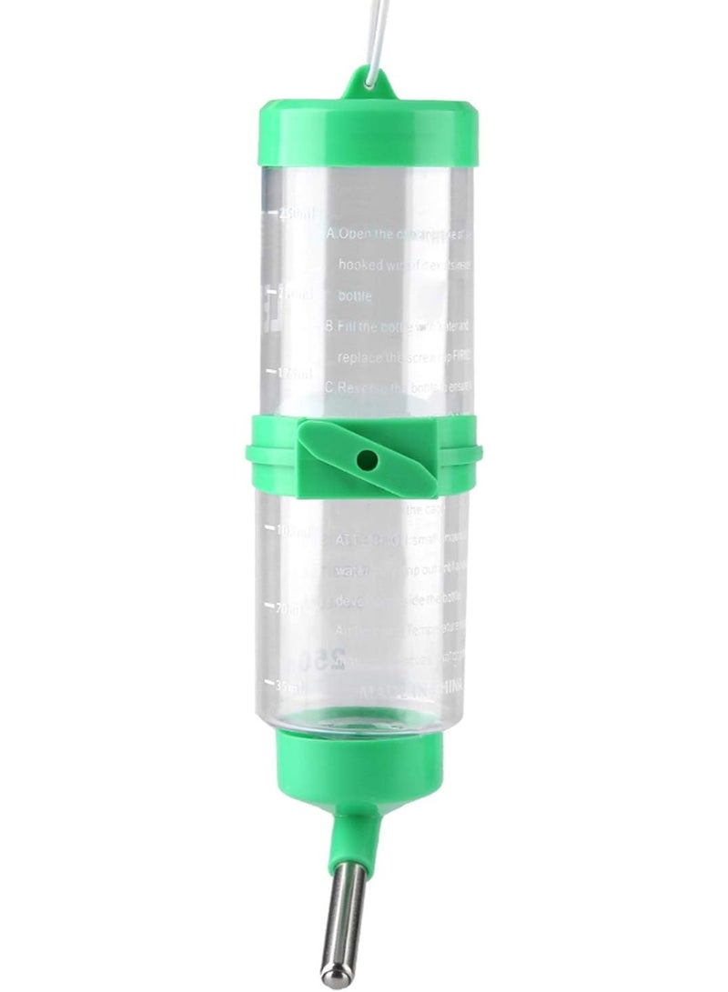 🐹 موزع مياه ومسقاه للحيوانات الصغيرة مصممة خصيصًا لتوفير مياه نظيفة مثل الهامستر، الأرانب مع فوهة كروية مانعة للتسريب - سعة 210 مل - Image 2