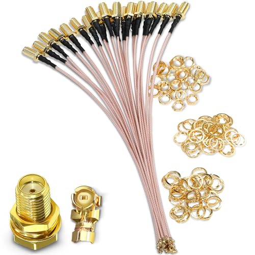 TUOLNK 5PCS SMA Female to IPX U.FL RG178 Coaxial Cable, 12 inch(30cm) SMA MHF1 UFL Low Loss Jumper Extension Cable for WiFi Router, Antenna, Security Camera, GPS Devices, etc. - Image 2