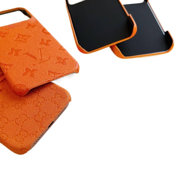 MS Leather Texture Protective Case for iPhone 14 / 14 Plus / 14 Pro / 14 Pro Max with Drop Protection and Embossed Pattern plus Shockproof plus Anti-Slip Grip plus Scratch Resistant in Edge Oil Coating Half-Cover - Image 5
