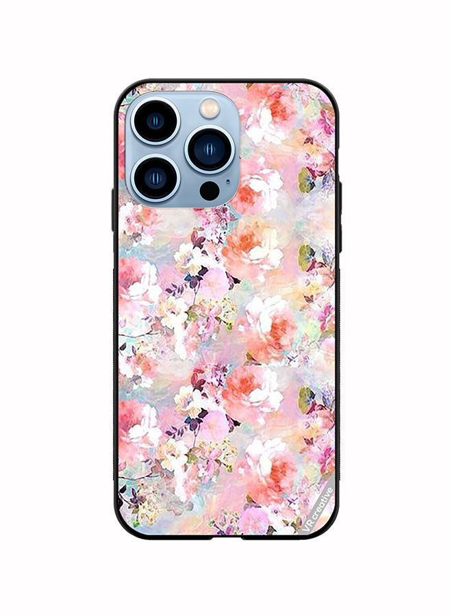 VR CREATIVE Protective Case Cover For Apple iPhone 13 Pro Max Flower Design Multicolour - Image 1