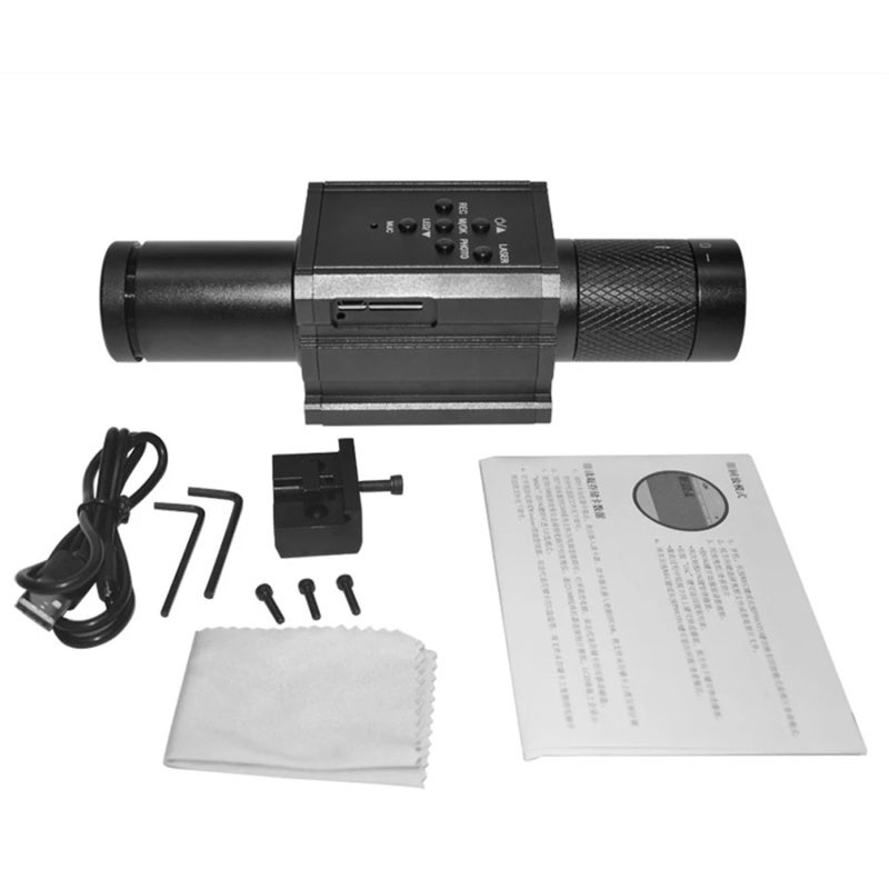 Monocular Scope: Black Full Metal Compact Design - Day Night Use With 1.2-Inch High-Resolution Screen, 1-4X Digital Zoom for Wildlife Observation, Hunting, Bird Watching, Outdoor Activities - Image 2