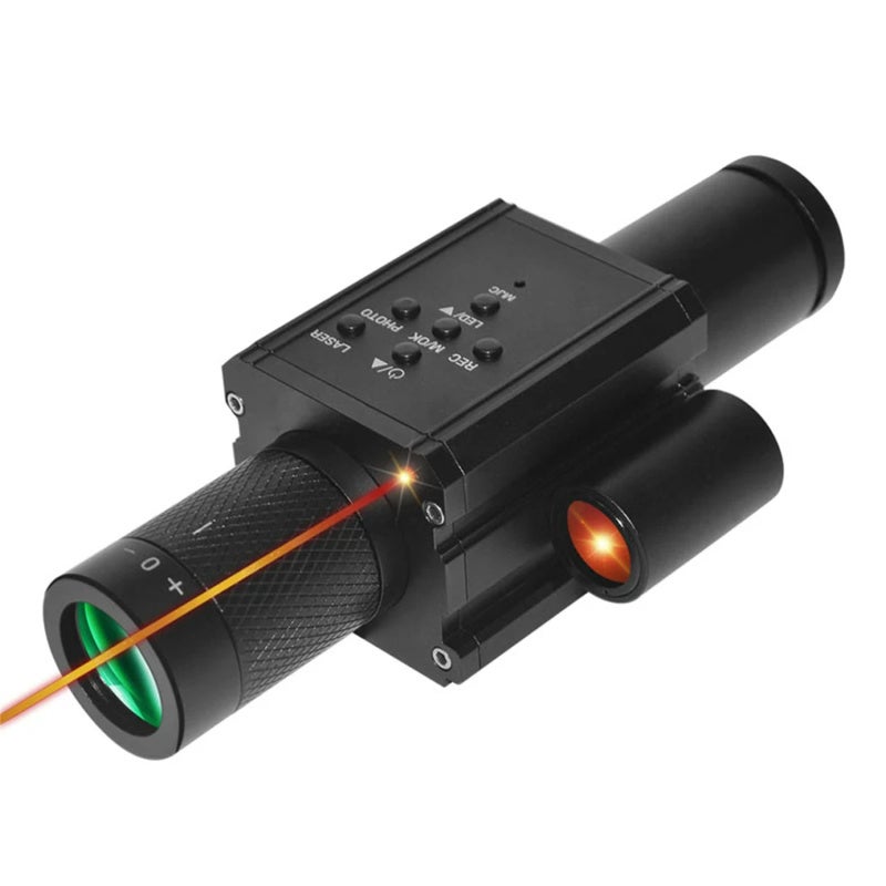 Monocular Scope: Black Full Metal Compact Design - Day Night Use With 1.2-Inch High-Resolution Screen, 1-4X Digital Zoom for Wildlife Observation, Hunting, Bird Watching, Outdoor Activities - Image 1