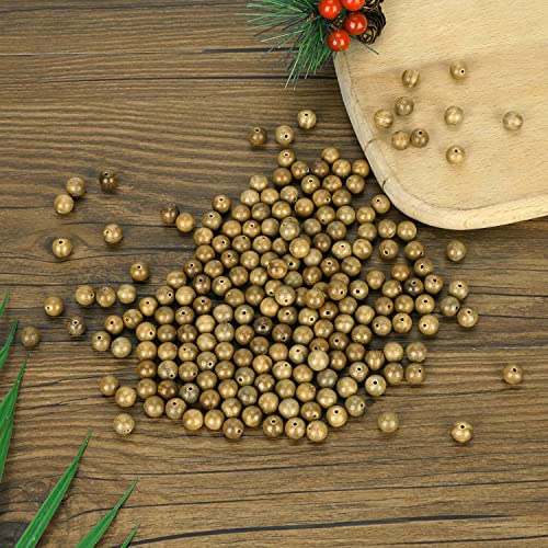 Prometis 200pcs 6mm Natural Sandalwood Round Beads Gorgeous Craft Handmade Polished Spacer Mala Pray Beads with Elastic Cord for Bracelets DIY Rosary Tasbih Jewelry Making - Image 4