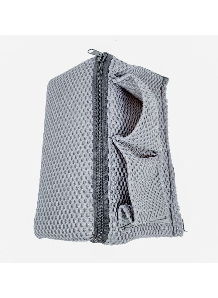 حقيبة تخزين السيارة، جيب معلق لنافذة السيارة، لمفتاح بطاقة الهاتف المحمول وحامل المشروبات في المقعد الخلفي للسيارة، حامل الهاتف المحمول باللون الأسود - Image 4