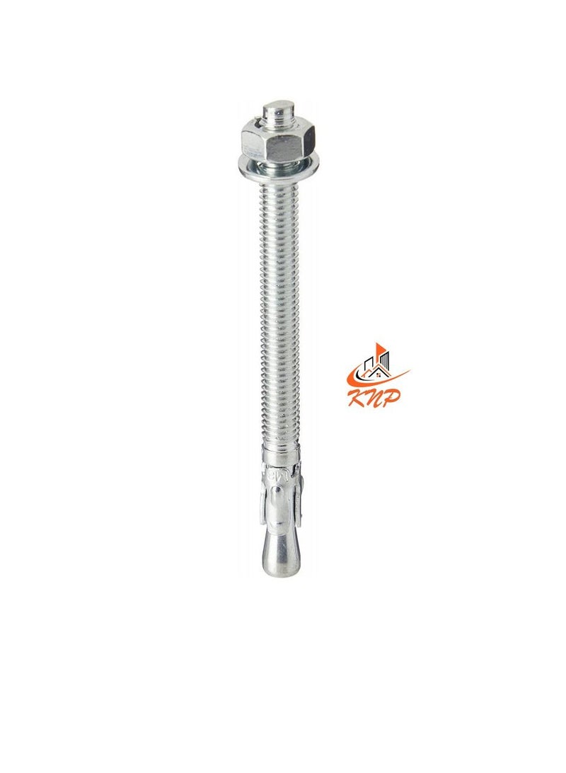 KNP Zinc Plated Through Bolt 10x120mm -5pcs - Image 1