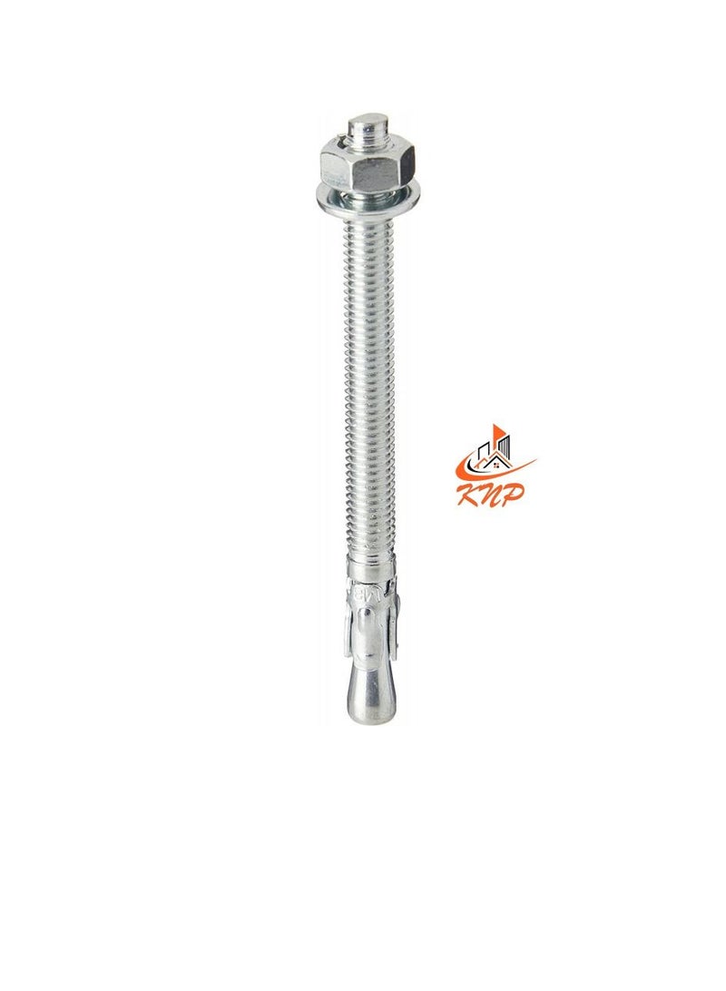 KNP Zinc Plated Through Bolt 10x120mm -5pcs - Image 3