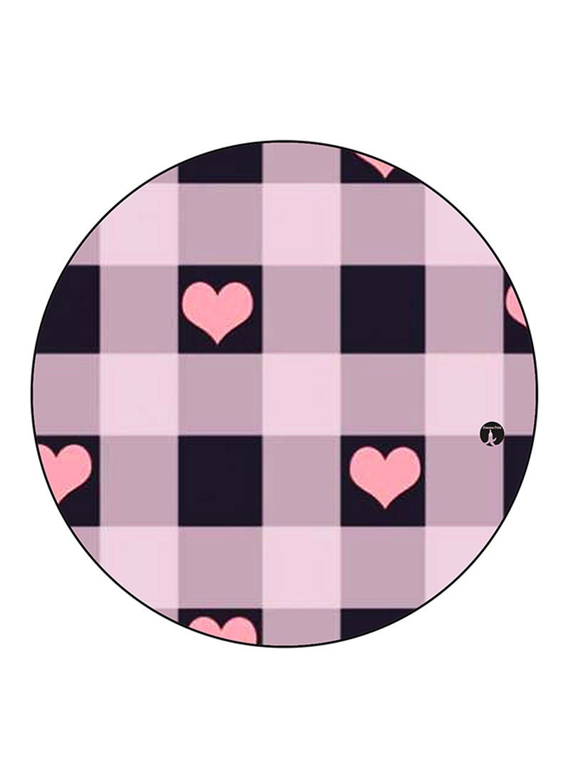 Hearts Printed Mouse Pad Multicolour