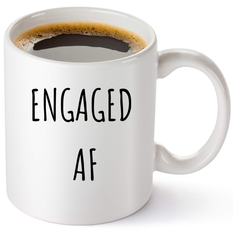 Engaged AF Coffee Mug  Funny Mr And Mrs Mugs For Future Husband And Wife  For Wedding Engagement And Anniversary  His And Hers Coffee Cup  Present For Soon To Be Bride And Groom