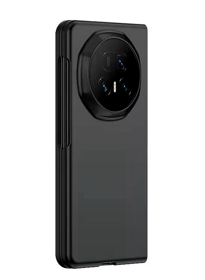 Case for Honor Magic V5, Raised Camera Lens Protection，Premium Tree Texture，Advanced Shockproof Honor Magic V5 Folding Cover，Ultra-Light Thin，Comfortable Touch，Black - Image 1